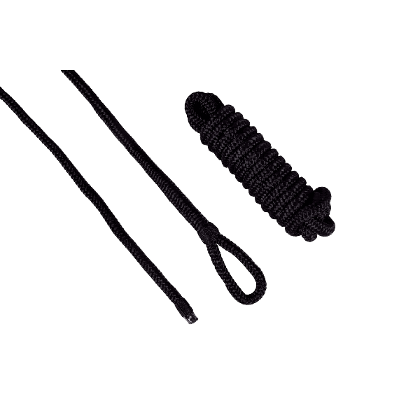 Fenderleine geflochten 10mm schwarz 2 Stück